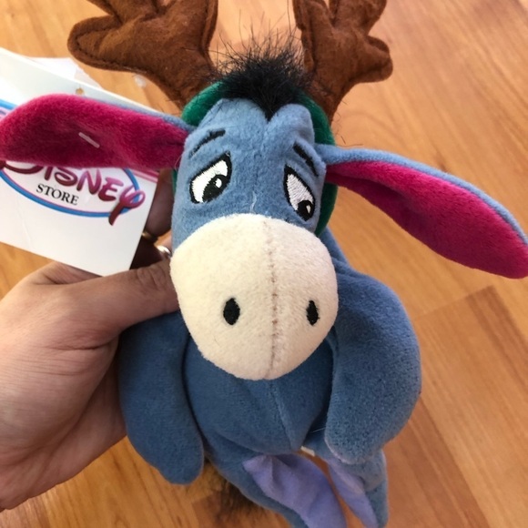 WINNIE The Pooh Dress Up Apple Costume Plush-Reindeer Eeyore Plush Mini Bean Bag - Picture 9 of 9